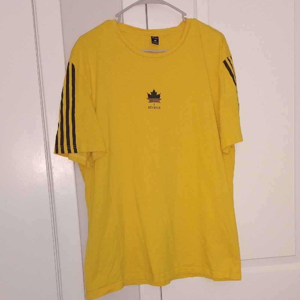 Yellow Adidas Men's Shirt